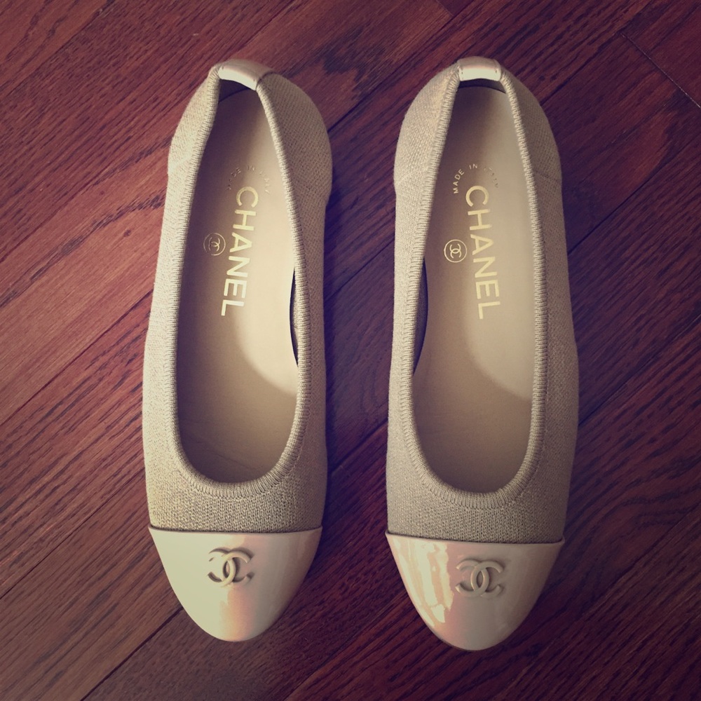 SALE-Nude Chanel ballerina